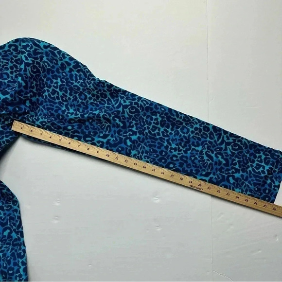 Lilly Pulitzer Cotton‎ Kelly Ankle Pants Turquoise Blue Cheetah Print Size 6 - Picture 9 of 10